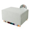 YEMYHOM Ottoman Cover Latest Jacquard Design High Stretch Folding Storage