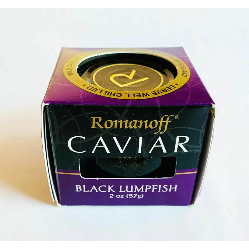 Romanoff WILD CAUGHT ROMANOFF BLACK LUMPFISH CAVIAR 2 oz SEAFOOD