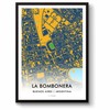 GroundDesigns BOCA JUNIORS Football Gift LA BOMBONERA Stadium Art Unframed