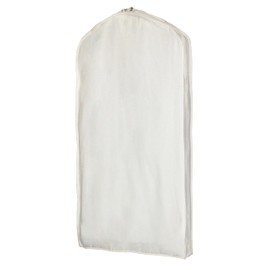 100% cotton canvas garment bags for closet storage and travel 4" Gussets bags with Side Zipper for clothes,coats,jackets,shirts,dresses garment cover for hanging clothes storage (24 * 60 * 4")