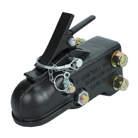 STMGW Heavy Duty Cast Adjustable Trailer Coupler 2-5/16 in,15000LBS Capacity Channel-Mount Coupler with Hardware Kit