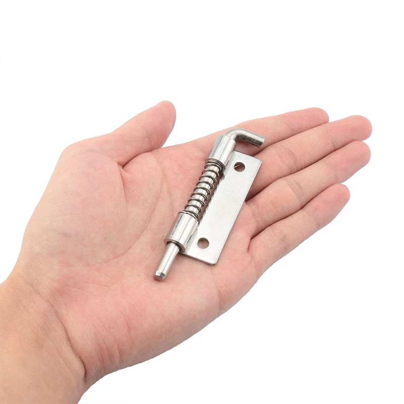DGHAOP 2pcs 304 Stainless Steel Flat Pin Hinge Spring Latch