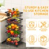 Newzealkids Fruit Vegetable Storage Basket 5 Tiers Stackable Metal Wire