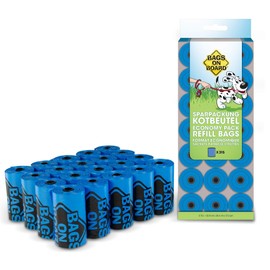 Bags on Board Strong, Leak Proof Dog Poo Bags, Blue, 315 Bags