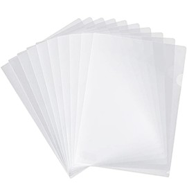 ZODKSNO 30pcs A4 Cut Flush Folders, Plastic Open Top and Side Cut Flush File Wallet 180 Micron Thicken File Pockets for Office School Work