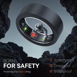 Silicone Ring Cover Compatible with Oura Ring Protector, Elastic Case for Oura Ring Gen 3 Working Out - Ring Protector for Working Out 3PCS (Black*2 Transparent White*1, M for 11/12/13)