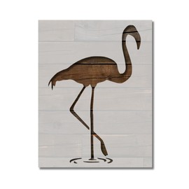 Flamingo Pink Bird Stencil Template Reusable for Painting on Walls, Wood, Arts and Crafts (71) - 8.5 x 11 Inches