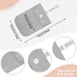 2 Pieces Travel Bra Wallet for Women Hidden Bra Wallet Pickpocket Proof Under Clothes Money Belt Pouch Secret for Passport Money Valuables(4 x 5.4 Inch,Black, Gray)