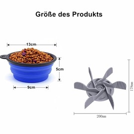Norhogo Anti Schling Napf Hund Einfügen, Slow Feeder Hundenapf Einfügung, für Hunde und Katzen, Kieselgel Hundenapf Reduzieren Übermäßiges Essen Ohne Schale