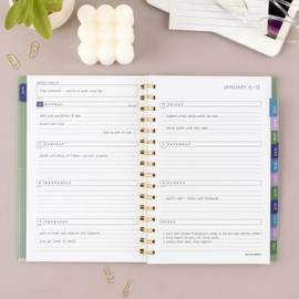 AT-A-GLANCE 2025 Planner, Weekly & Monthly, 5-1/2" x 8-1/2" Small, Badge, Tile (1722T-200-25)
