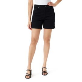 Gloria Vanderbilt Women's Amanda Basic Jean Short Standard, Black