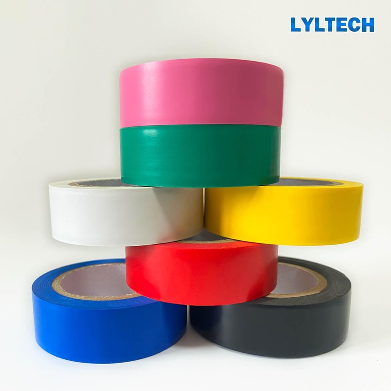 LYLTECH Electrical Tape Colors 7 Rolls 3/4-Inch by 30 Feet,