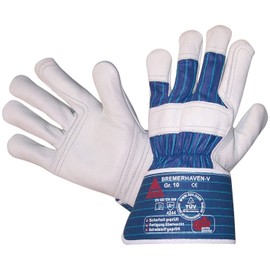 Bremerhaven Work Gloves TÜV-GS Tested Cowhide Grain Leather Size 10