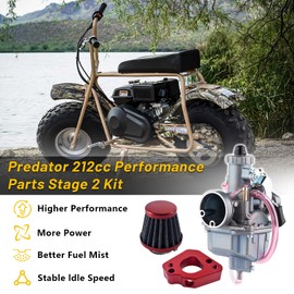 VM22 Carburetor Upgrade Performance Intake Pipe Mainfold 26 mm carburetor kit for Freight Predator 212 cc carburetor GX200 6.5 hp Engine 196 cc Clones Mini Bike Go Kart PZ26