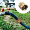 Hourleey Garden Hose Adapter, 3/4 Inch Solid Brass Hose Connectors,