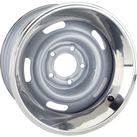 Speedway Motors Stainless Steel Trim Beauty Ring, Designed to Fit Speedway Motors 15 Inch GM Rally Wheel, 15” x 2.5” Polished Stainless Trim Ring, Single