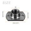 METALLIXITY Spot Weld Nuts (M8) 25Pcs, Carbon Steel Double Tab