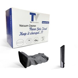 Replacement For Hoover PortaPower Canister Vacuum 1 Gray Cloth Bag & Black Crevice Tool For C2094, S1015, S1029, S1049, S1055, S1075, S1077 Compare to Part # 43662023, 40-1805-65