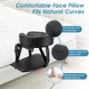VINGVO Massage Headrest for Bed with Face Pillow, Adjustable Massage