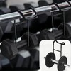 2 Pack Dumbbell Spotter Hooks Barbell Attachment，260 Ib Load Capacity
