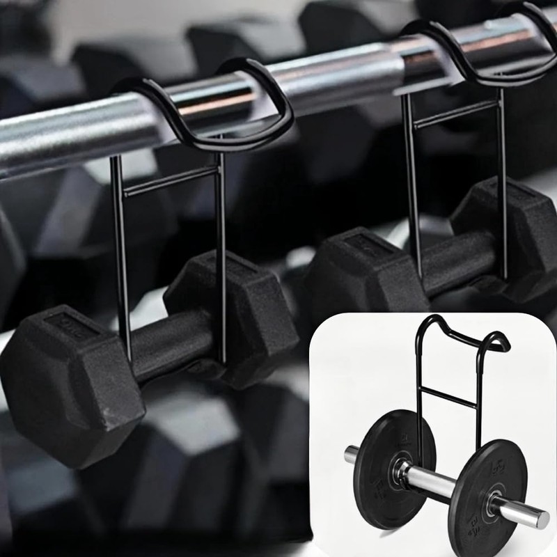 2 Pack Dumbbell Spotter Hooks Barbell Attachment，260 Ib Load Capacity
