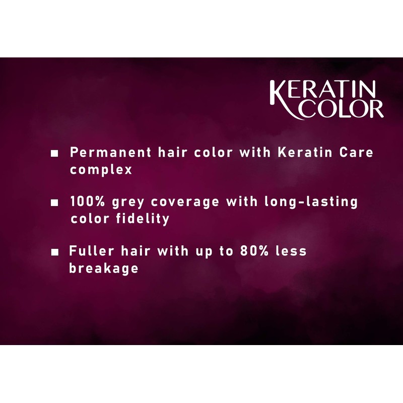 Schwarzkopf Keratin Color Permanent Hair Color Cream, 7.0 Dark Blonde