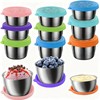 2 Sizes Salad Dressing Container to Go,Leakproof Condiment Containers with