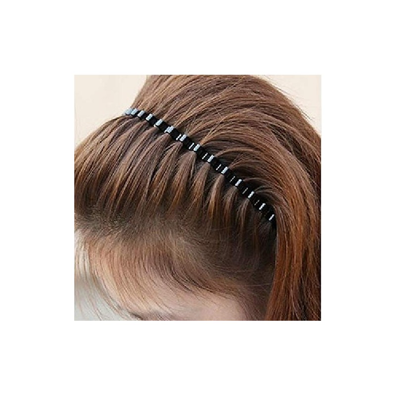 PUBAMALL 5pcs Diadema ondulada de primavera, aro para el cabello,