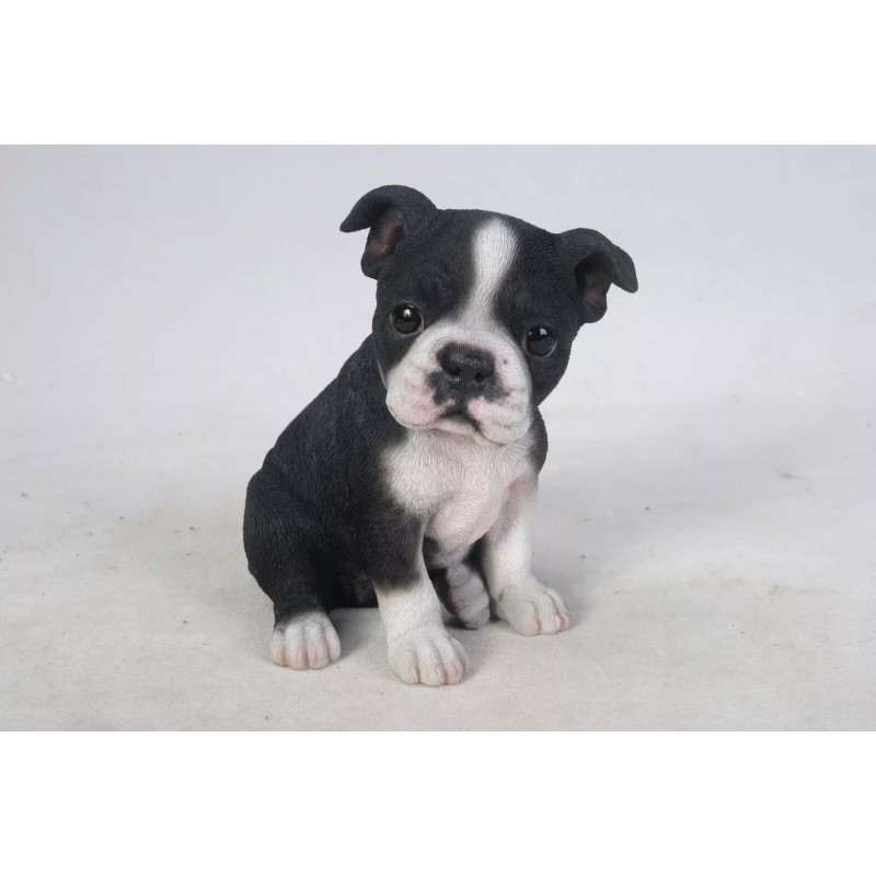 Hi-Line Gift Ltd. Boston Terrier Puppy Garden Statue Small Dog