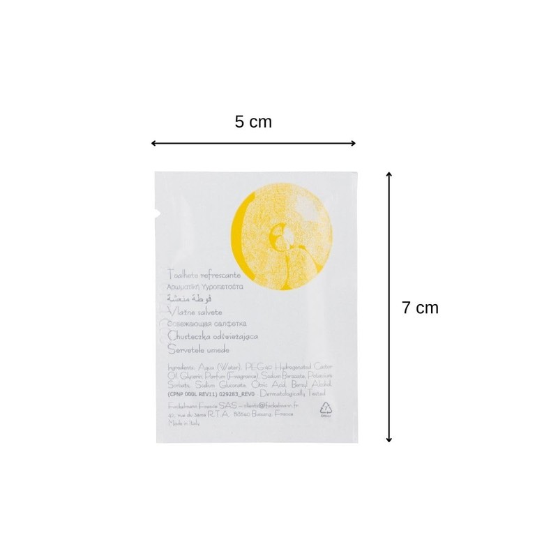 Fackelmann 236523 Finger Rinser Lemon Scented Paper Grey 17 x