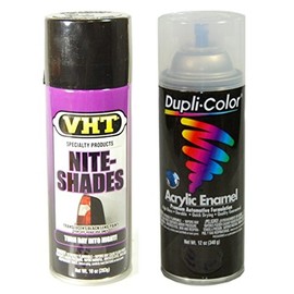 VHT Nite Shades - Black Out Taillight Spray & Clear Coat Bundle