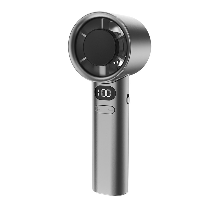 Handheld Fan High-Speed Portable Turbofan USB Rechargeable Electric Fan with