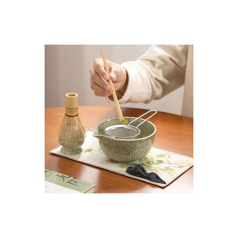 DWEHIXBUY juego de batidor matcha para ceremonia, accesorio de batidor