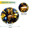Lovecheer 2PCS Pom Poms Cheerleading Blue and Gold Metallic Cheer