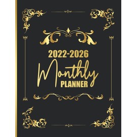 2022-2026 Monthly Planner: 5 Year Calendar Notebook - Appointment Schedule Organizer 2022-2026 - Year Goal, Birthday & Password Log - 60 Month Agenda ... Lists & Notes ( Beautiful Mandala Cover )