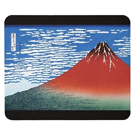 葛飾北斎 『 凱風快晴（がいふうかいせい、通称：赤富士）』のマウスパッド：フォトパッド（ 浮世絵シリーズ ） (A：厚さ 3mm)
