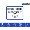 Anti Theft Picture Security Hanger Kit B Pack of 5