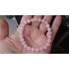 RAYON Rose Quartz bead bracelet MEN Stretch 8mm Round 8