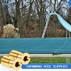 Zonon 15 Pack Pool Cover Brass Anchor Universal Size Fits