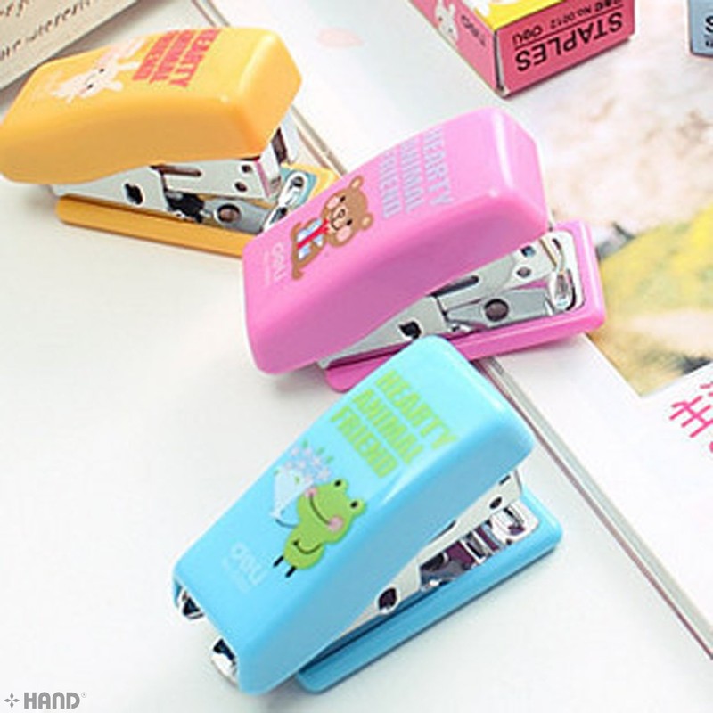 No.0353 Deli Pocket Size Mini Stapler Set