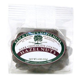 Dark Chocolate Coated Hazelnuts - 4oz