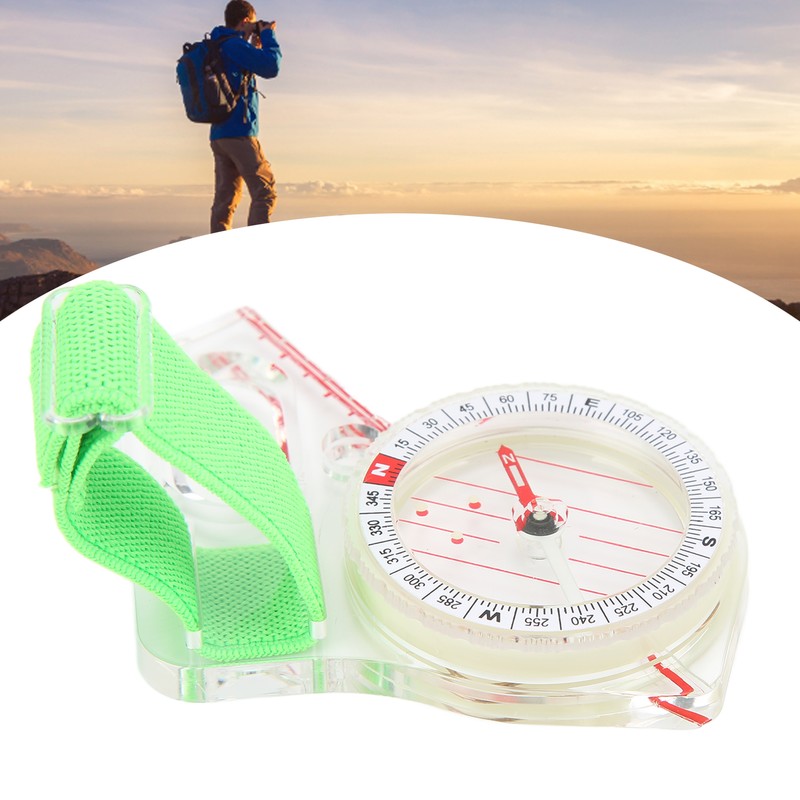 Orienteering Compass Clear Scale ABS Multifunction Thumb Compass With Luminous
