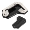 Qiilu Motorcycle Stand Extension Pad Side Stand Magnifier Fit for