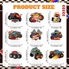 9Pcs Truck Birthday Decorations Truck Honeycomb Centerpieces Monster Truck Table