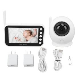 Video Kids Monitor 2000mAh 984ft Two Way Talk 100‑240V 4.3 in LCD Display Digital Camera Kids Monitor for Mom Dad US Plug