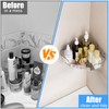 EEKEDO Acrylic Corner Shower Caddy, Strong Adhesive Shower Organizer Clear