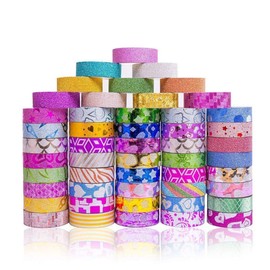 DIY Crafts Washi Tape Set of 50 Rolls Multi-Purpose Masking Tape (Pack Of 50 Pcs, Design No # 2)