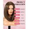 WOKESTAR Bob Wigs for Women Middle Part Bob Style Heat