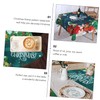 ORFOFE Vinyl PVC Table Cover Oilproof Waterproof Tablecloth for Christmas