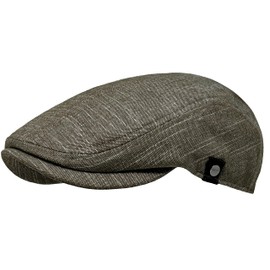 WEROR WEROR-430.1 Men's Flat Cap (M, 56-57, Beige)